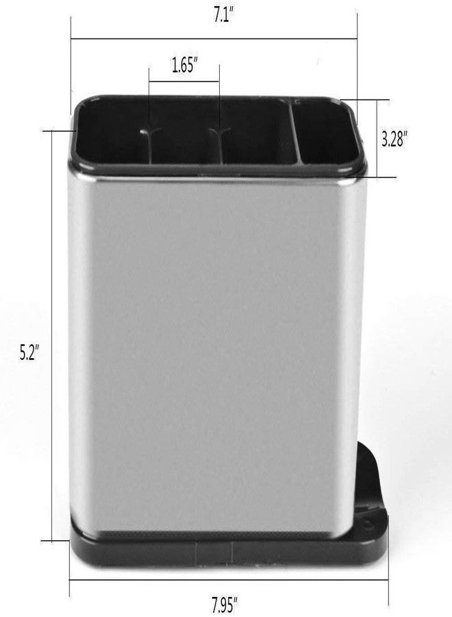 Rexmon Surface Cutlery Drainer Stainless Steel Organizer Caddy Holder Drying Basket Kitchen - Image 3